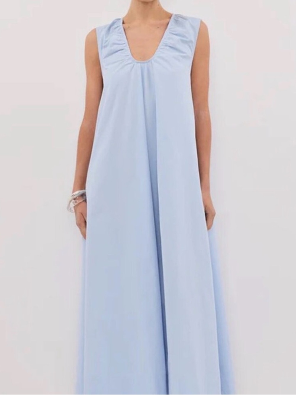 DISSH GABBY CORNFLOWER COTTON MAXI DRESS BLUE SZ 2